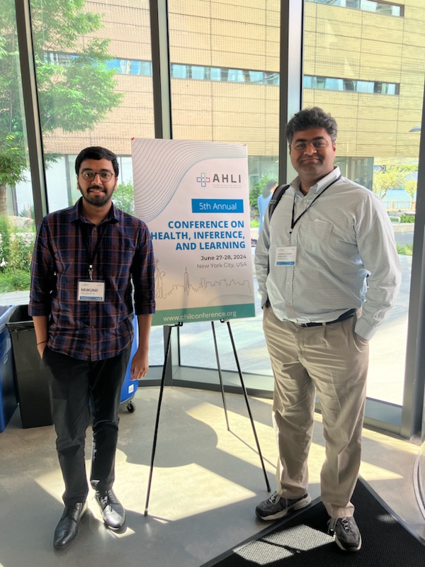 Mukund and Dr. Sid at CHIL 2024